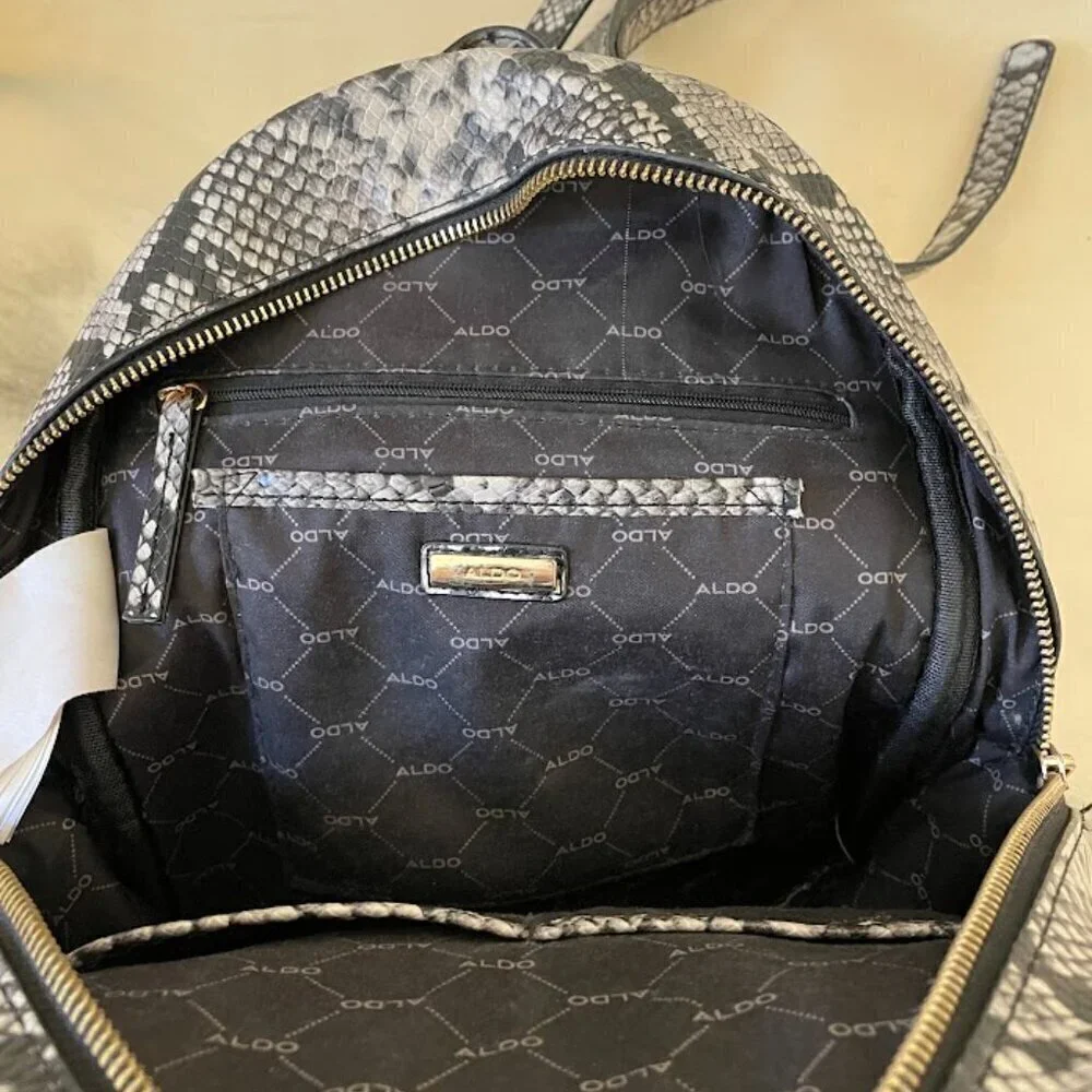 Aldo Faux Snakeskin Mini Backpack/Purse